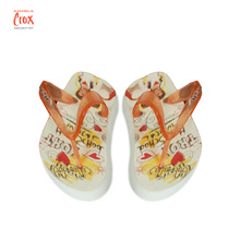 Factory Custom 3D transfer printing Flip Flops slipper EVA Heat Transfer stickers customized